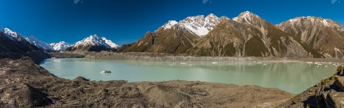 Preview: Blue Lakes and mountains on the Tasman Valley Walk and Tasman Gl