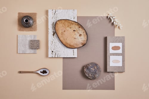 Preview: Creative flat lay composition