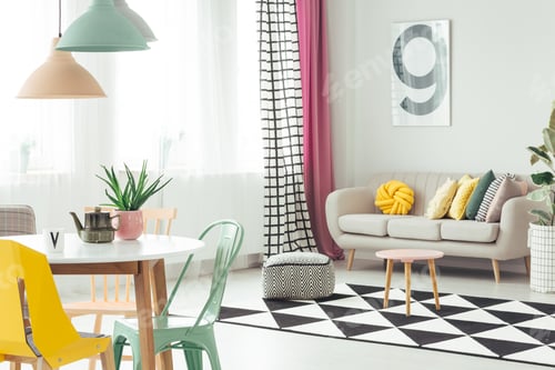 Preview: Settee in cozy apartment interior