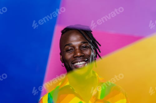 Preview: Artistic portrait with gel lights