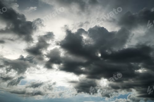 Preview: Rain clouds before rain in the sky