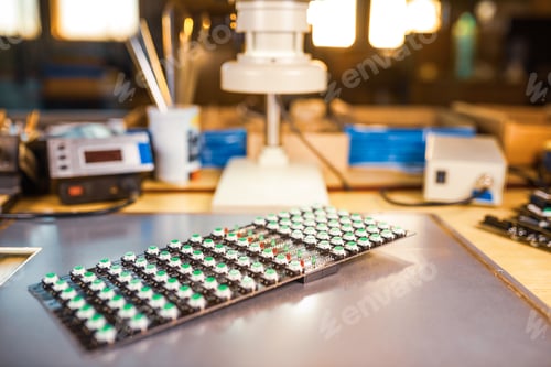 Preview: Panel of LED light indicators is in the production