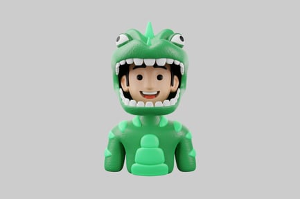 Preview: Dinosaur costume boy figure