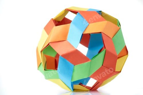 Preview: Multicolor origami ball