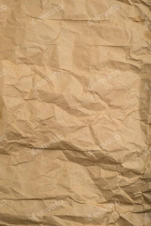 Preview: Creased craft paper. Background, texture.
