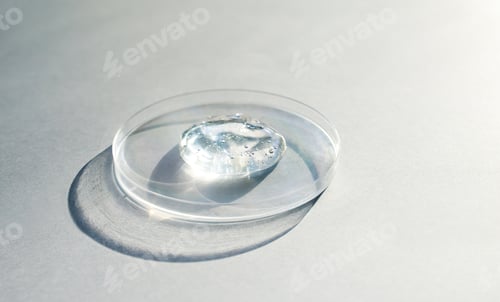 Preview: petri dish with transparent helium serum