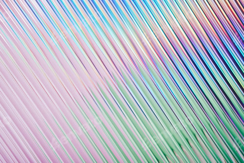 Preview: Iridescent gradient ribbed glass background, diagonal abstract texture