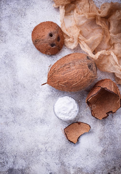Preview: Fresh coconut and coconuts oil