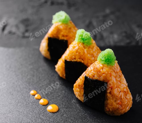 Preview: Elegant sushi presentation on slate