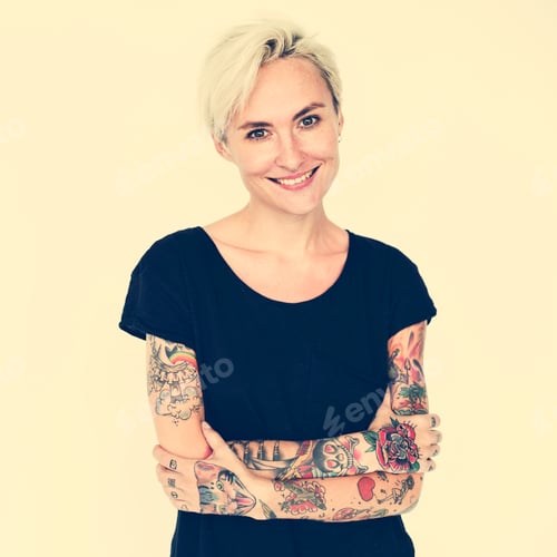 Preview: Tattoo Woman Style Glamour Alternative Lifestyle Concept