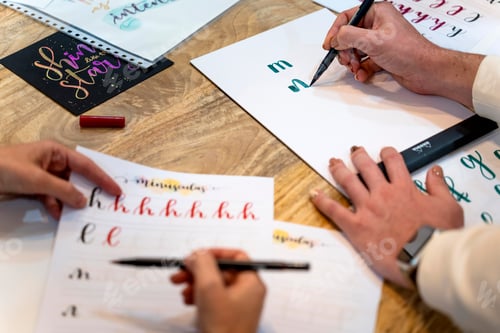 Preview: Art lettering workshop. Learning to draw letters. College classes.