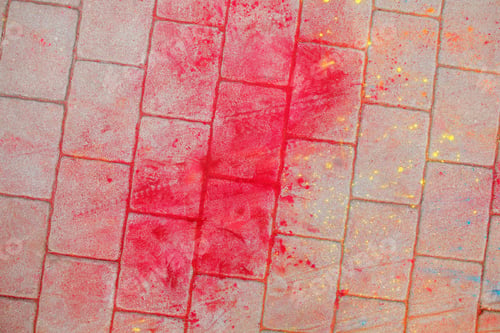 Preview: The Texture Of The Asphalt. Dry Paint. Multi-Colored Stains, Splashes And Traces Of Paint Dry