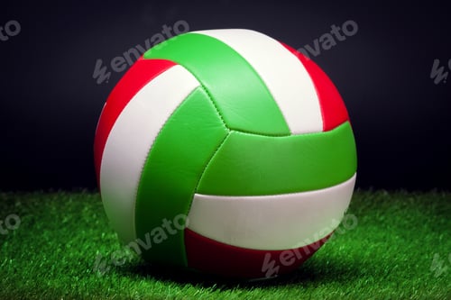 Preview: Volleyball ball on grass