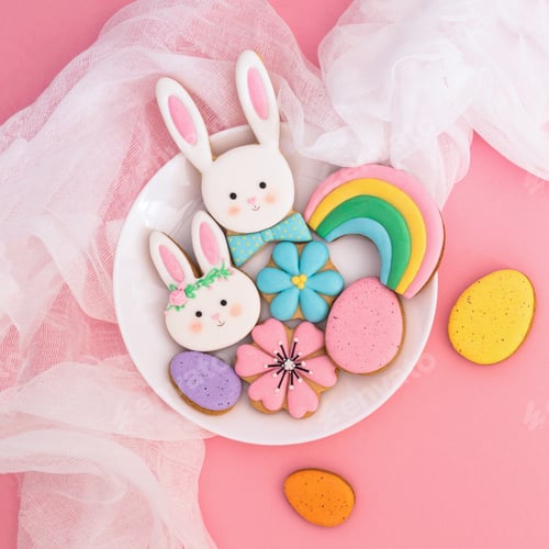 Preview: Pastel easter cookies