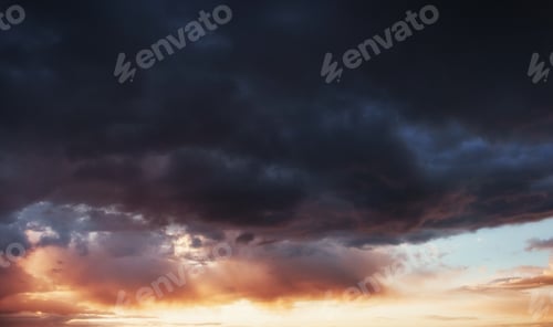 Preview: colorful sky with sun background in mountains. sunset, sunrise.