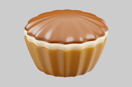 Preview: Shell-shaped object with wavy edge