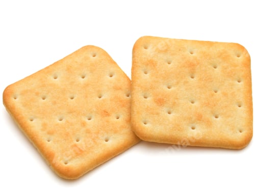 Preview: Dry cracker cookies isolated on white background cutout