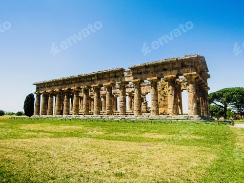 Preview: Ancient ruins of a temple in Naples, Italy.
