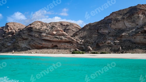 Preview: Explore the serene beauty of Shoab Bay in Socotra Island during a bright sunny day