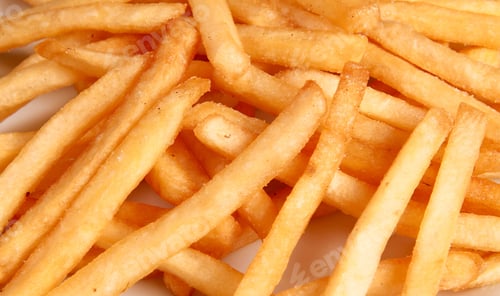 Preview: Crispy Golden French Fries Close Up Food Photography