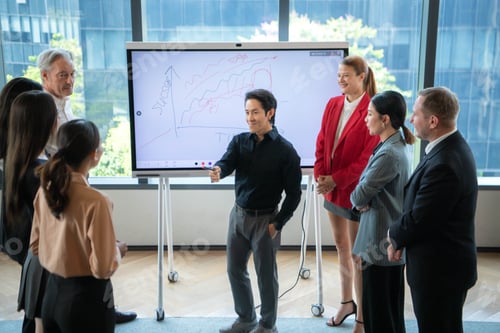 Preview: Business professionals discussing strategy and ideas