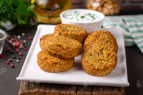 Preview: Falafel; traditional Lebanese appetizer made from chickpeas.