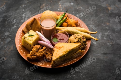 Preview: Group of Indian Tea time snacks