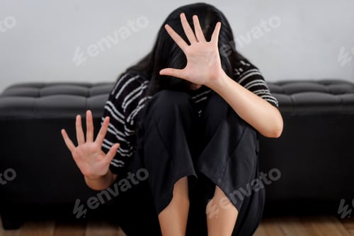 Preview: Woman Raised Her Hand For Dissuade, Abuse, Campaign Stop Violence Against Women