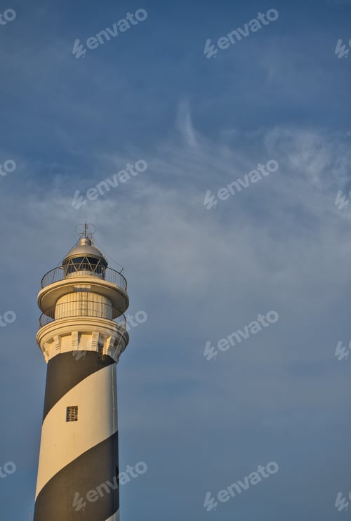 Preview: Favaritx Lighthouse on the Island of Menorca, Balearic Islands, Spain.