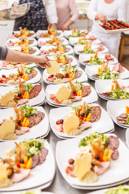 Preview: Cook prepare appetizer plates