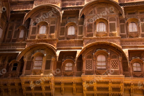 Preview: Exterior view of the 15th century Mehrangarh Fortress in Jodhpur, India.