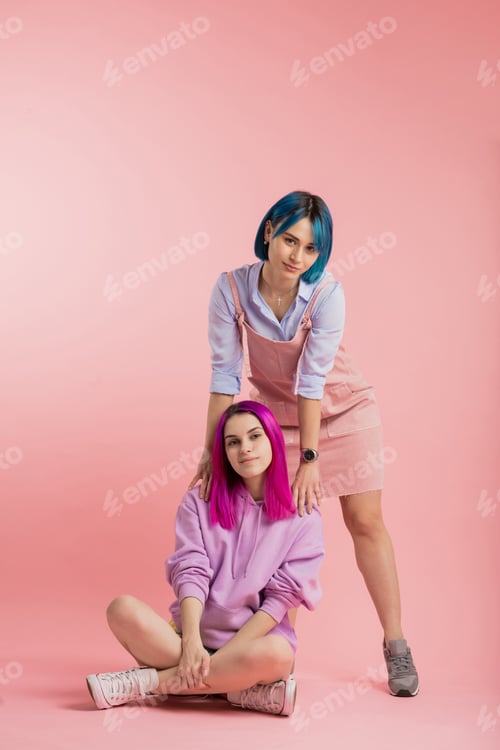 Preview: two pretty girls aren't afraid of fashion experiments.