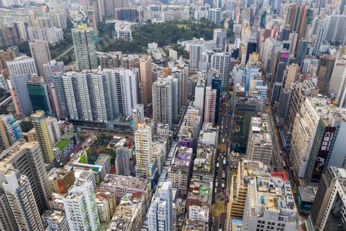 Preview: Mong Kok, Hong Kong 21 March 2019: Hong Kong city from top