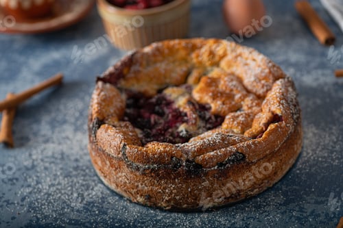 Preview: Breaded rustic pie with berries