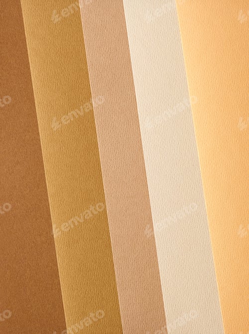Visualização: papel colorido nas cores do outono