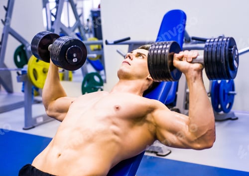 Preview: bodybuilder with simulator