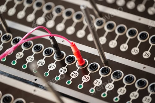 Preview: Close-up of a panel with numbered large buttons