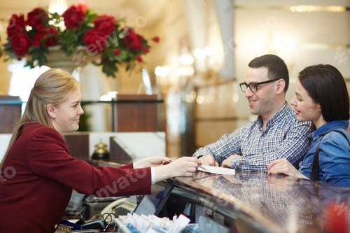 Visualização: Travelers on reception
