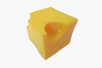 Preview: Curved-edge cube with central indentation