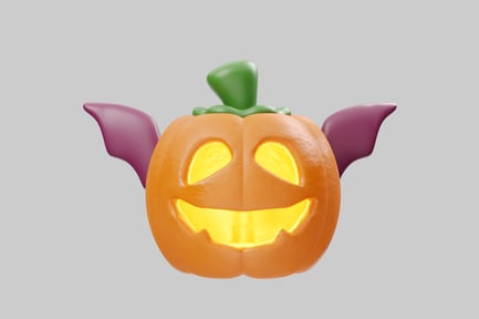 Preview: Jack-o-lantern with wings