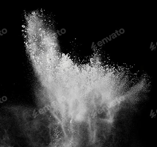 Preview: smoke powder explosion air background shape black