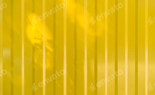 Preview: Background with line and shadow, Yellow Aluminium zinc steel wall
