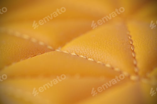 Preview: Leather Bright Stitched Background Image