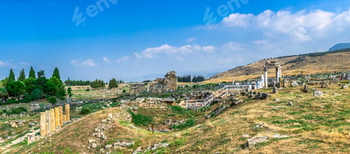 Preview: The ruins of the ancient city of Hierapolis in Pamukkale, Turkey