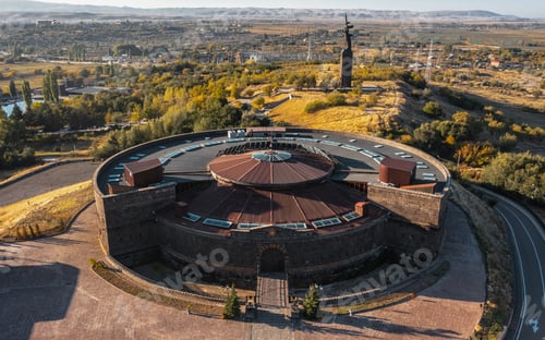 Preview: Aerial view of Black fortress in Gyumri