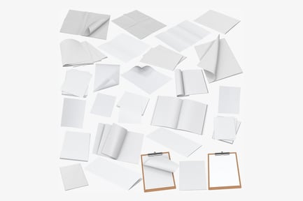 Preview: Paper Sheet & Magazine Mockups