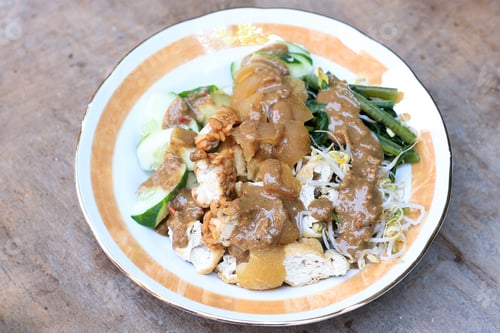 Preview: Rujak Cingur, Indonesian Traditional Salad with Peanut Shrimp Paste