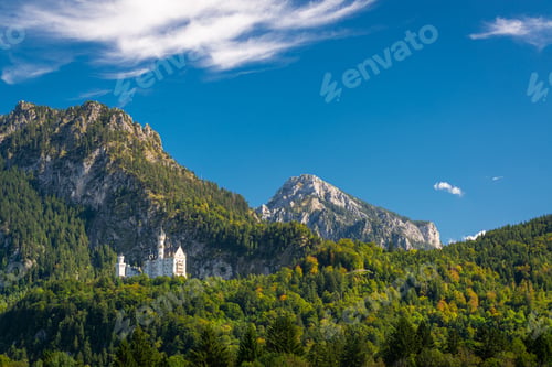 Preview: Neuschwanstein Castle in the Bavarian Alps of Germany