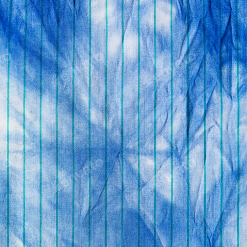 Preview: handcrafted Shibori blue abstract pattern on silk