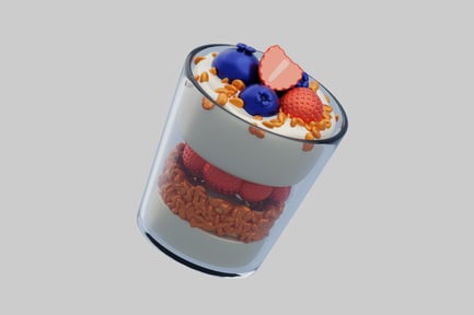 Preview: Yogurt parfait with berries and granola